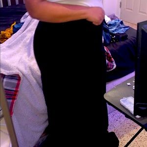 Black maxi skirt